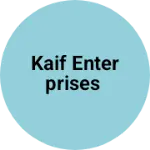 Business logo of KAIF ENTERPRISES