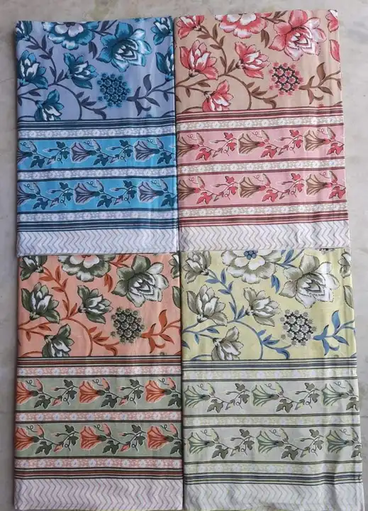 Jaipuri Cotton Sanganeri Print Single Bed Sheets  uploaded by Laven Exclusive on 6/6/2023