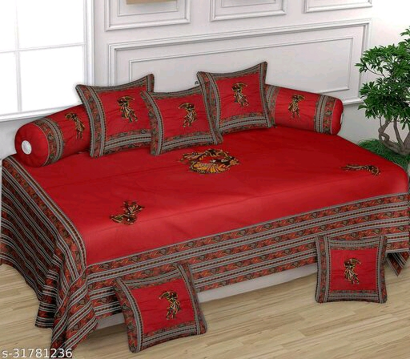 Katha Work Diwan Set, Cushion Cover,   uploaded by Laven Exclusive on 6/6/2023