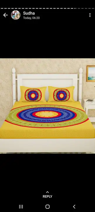 Bhandhej Print Jaipuri Double Bed Sheets  uploaded by Laven Exclusive on 6/6/2023