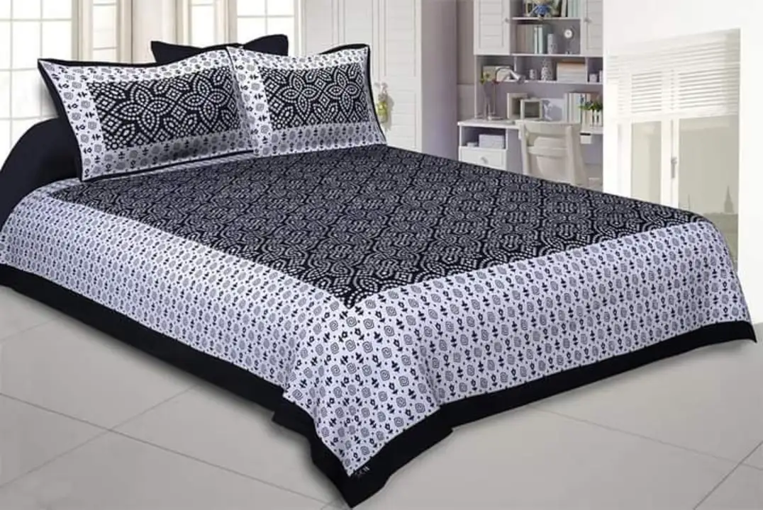Jaipuri Chunri Design Cotton Double Bed Sheets in uploaded by Laven Exclusive on 6/6/2023