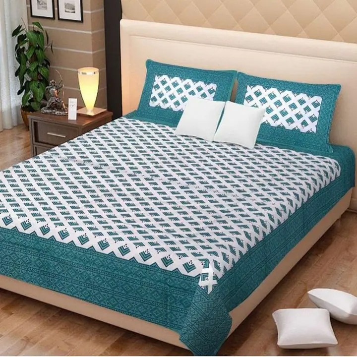Jaipuri Design Cotton Double Bed Sheets  uploaded by Laven Exclusive on 6/6/2023