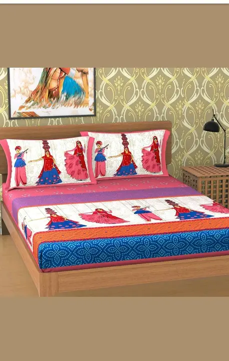 Rajasthani Traditional Design Jaipuri Cotton Double Bed Sheets  uploaded by Laven Exclusive on 6/6/2023