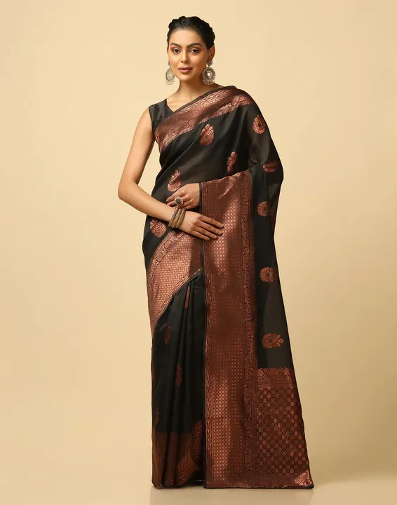 Rich pallu with allover zari weaving butaa design saree uploaded by DHANANJAY CREATIONS on 6/6/2023