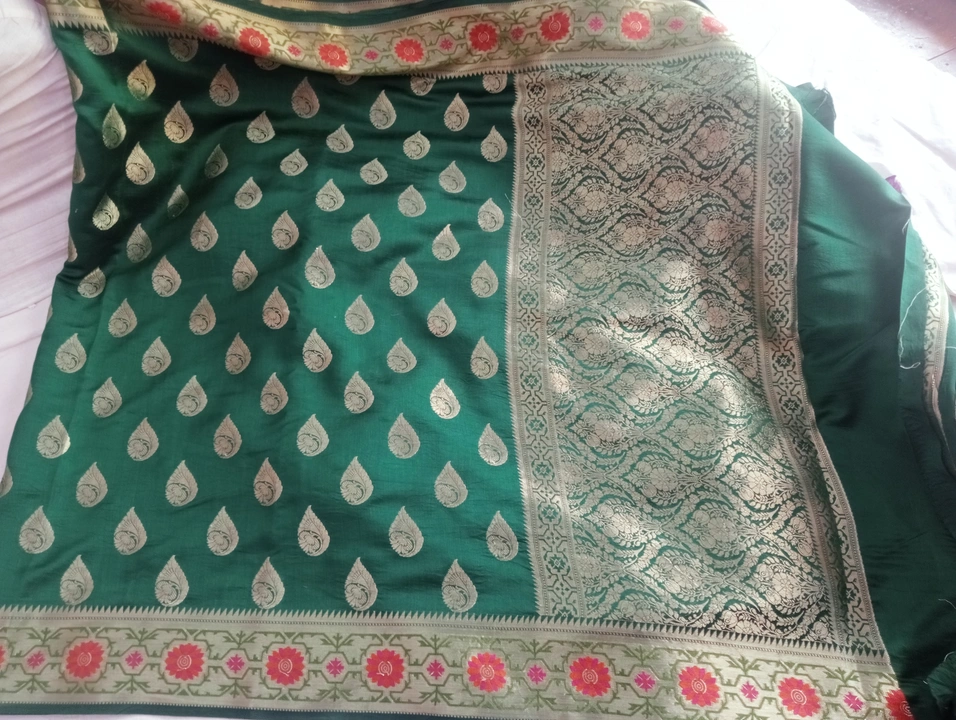 Banarasi munga silk saree  uploaded by business on 6/6/2023