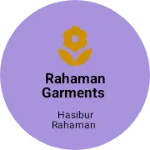 Business logo of Rahaman garments