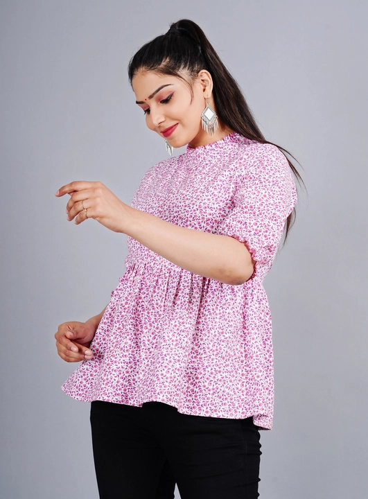 Cotton printed top 606 uploaded by Vaikund apparel on 6/6/2023