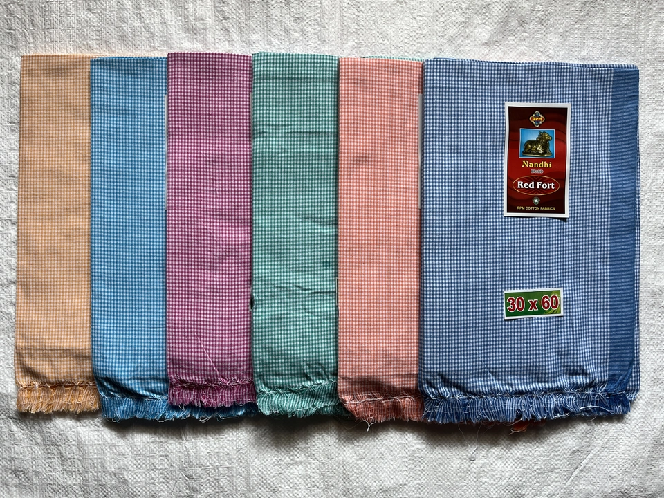 Red fort cotton towel 30*60 size  uploaded by business on 6/6/2023