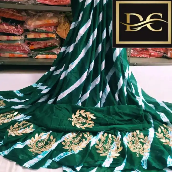 Lehriya saree uploaded by Gotta bandej manufacturer on 6/6/2023