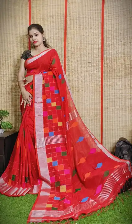 Pure Cotton Handloom Saree  uploaded by Debasree Boutique on 6/6/2023
