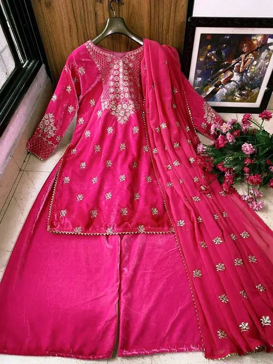 LC 884

♥️ PRESENTING NEW KURTI-PLAZZO SET♥️

♥️ GOOD QUALITY HEAVY VELVET TOP WITH BEAUTIFUL EMBROI uploaded by A2z collection on 6/6/2023