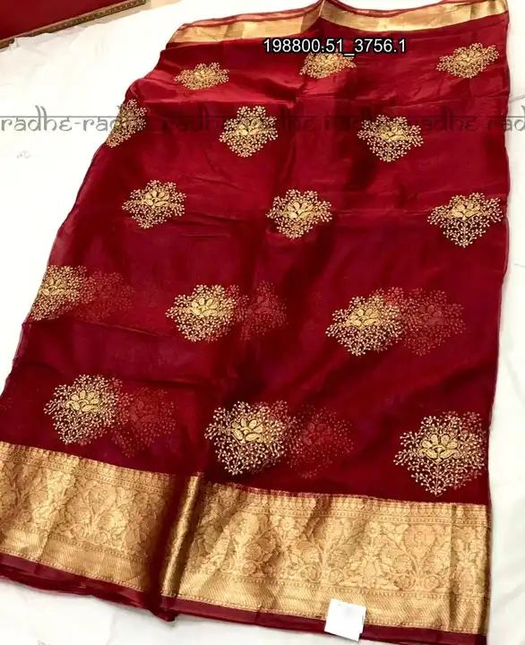 Soft organza saree uploaded by business on 6/6/2023
