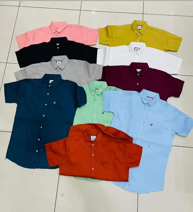 Half Sleeve Plain Shirts  uploaded by Jai Mata Di Garments on 6/6/2023