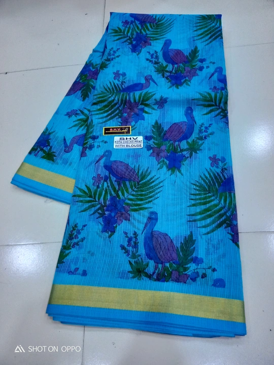 Kota net sarees with blouse uploaded by Radhika clothes on 6/6/2023