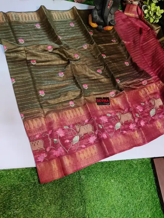 Kota Stepal Embroidery work Saree  uploaded by Handloom Plus  on 6/6/2023