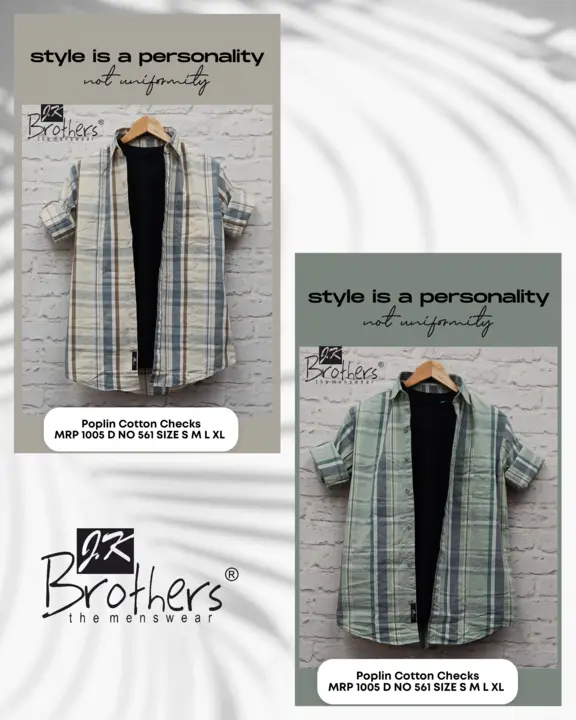 Men's Cotton Checks Shrit  uploaded by Jk Brothers Shirt Manufacturer  on 6/6/2023