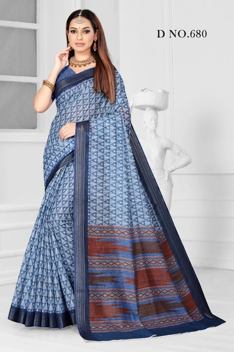 #Saree Fabric- Pure Linen With Silver Zari Border
Saree Length- 5.5 Meter
Blouse Length- 0.80 Mete
P uploaded by Sai prem sarees 9904179558 on 6/6/2023