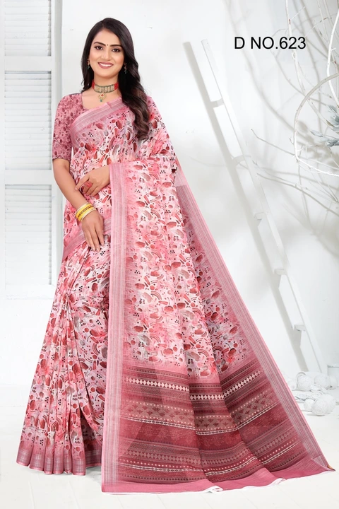 #Saree Fabric- Pure Linen With Silver Zari Border
Saree Length- 5.5 Meter
Blouse Length- 0.80 Mete
P uploaded by Sai prem sarees 9904179558 on 6/6/2023