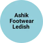 Business logo of Ashik footwear ledish