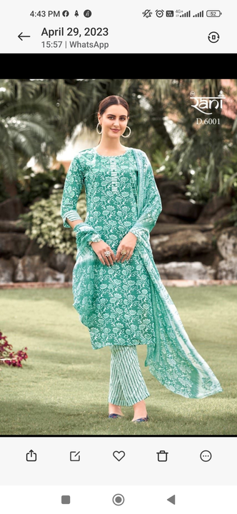 Rani Kashvi Pure Cotton Readymade  uploaded by Redwood Textiles on 6/6/2023