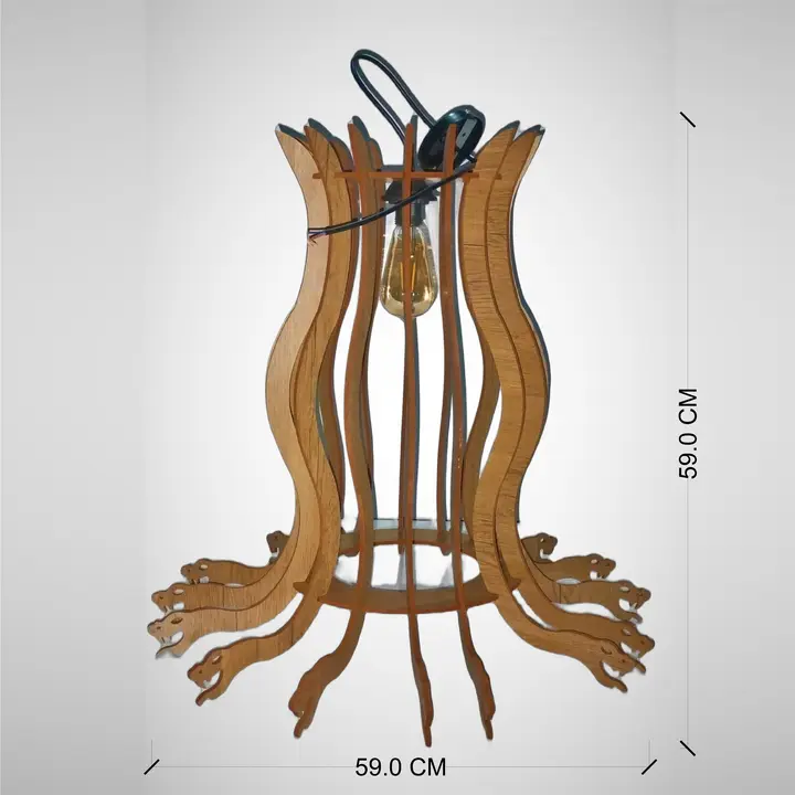 Decorative Wooden Snake Decorative Hanging Lamp  uploaded by business on 6/6/2023