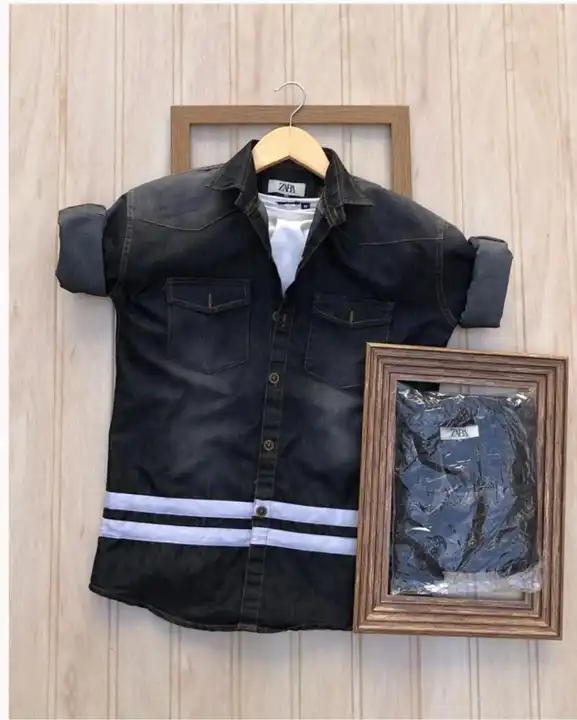 Denim shirts uploaded by business on 6/6/2023