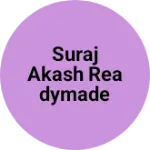 Business logo of SURAJ AKASH READYMADE