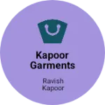 Business logo of Kapoor garments