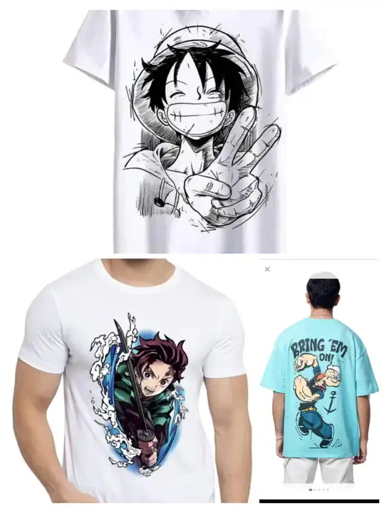 Anime Print T-shirts  uploaded by SHAHID&SUF on 6/6/2023