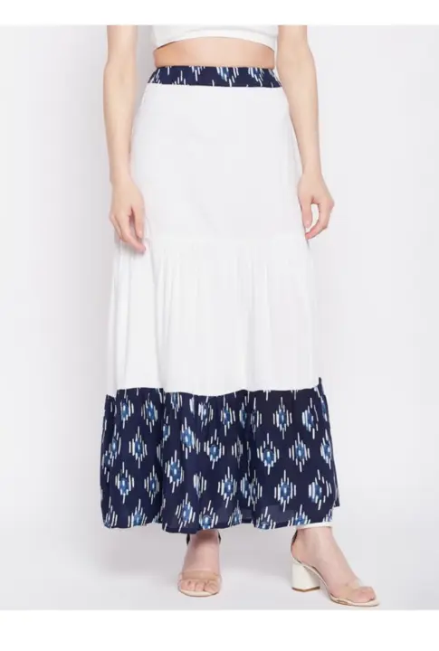 Printed patta skirt  uploaded by Custom fashion on 6/6/2023