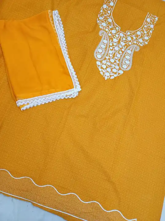 Lizi pizi cotton suit with half pure dupata  uploaded by Manish sales on 6/6/2023