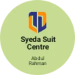 Business logo of Syeda suit centre