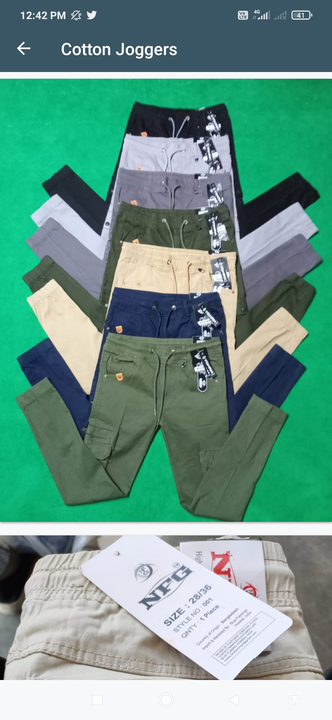 Post image 6 Pocket Cotton Joggers Only 405 Rs.
