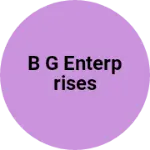 Business logo of b g enterprises
