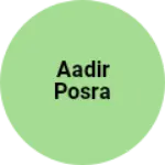 Business logo of Aadir posra