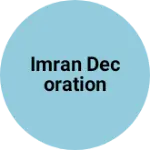 Business logo of Imran decoration