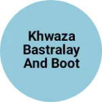 Business logo of khwaza bastralay and boot hous