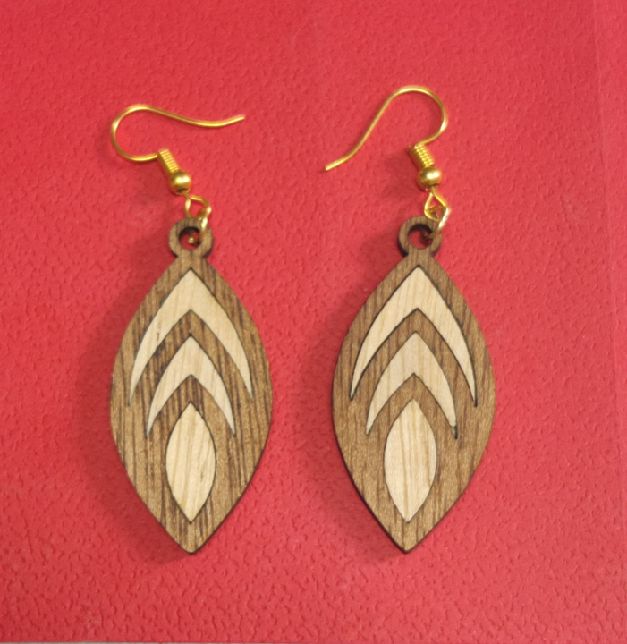 Wooden earings  uploaded by Soham creation on 6/7/2023