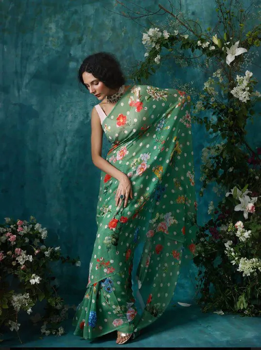 *Saree Fabric*  - Pure Gorgette  uploaded by NIVA CREATION on 6/7/2023