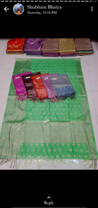 Bhagalpur silk saree with blouse  uploaded by Radhika clothes on 6/7/2023
