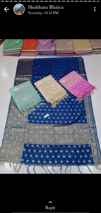 Bhagalpur silk saree with blouse  uploaded by Radhika clothes on 6/7/2023