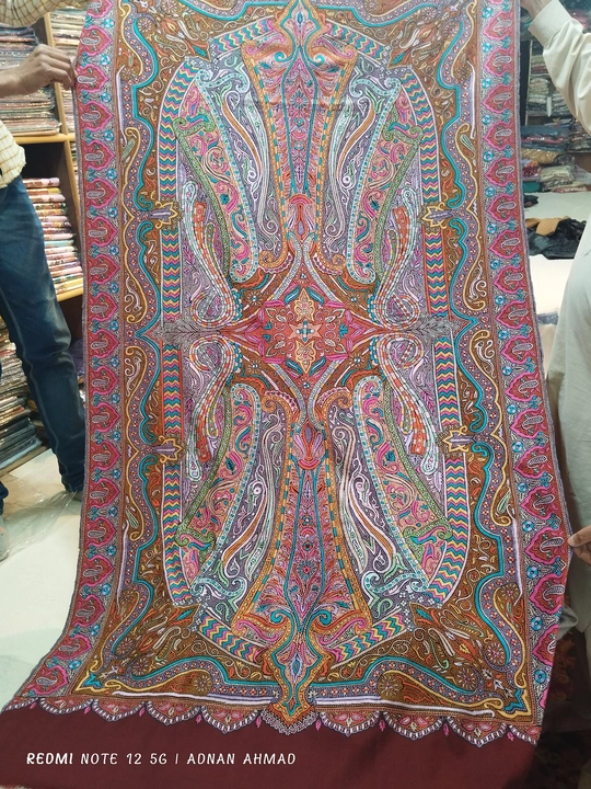Pure pashmina shawls  uploaded by Cashmere fabrics on 6/7/2023