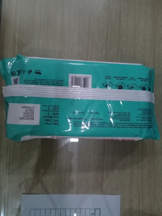 Seabird wet wipes for babies 72 piece packet uploaded by MANVI WELLNESS INDIA PVT. LTD. on 6/7/2023