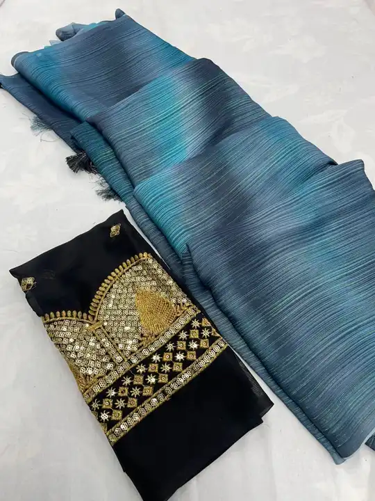  Soft chiffon saree all over zari weaving sarees  uploaded by DUDHAT Impax on 6/7/2023