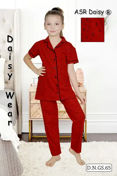 Daisy Wear Hosiery Cotton Night Dress for Girls  uploaded by A S R SALES DAISY WEAR on 6/7/2023