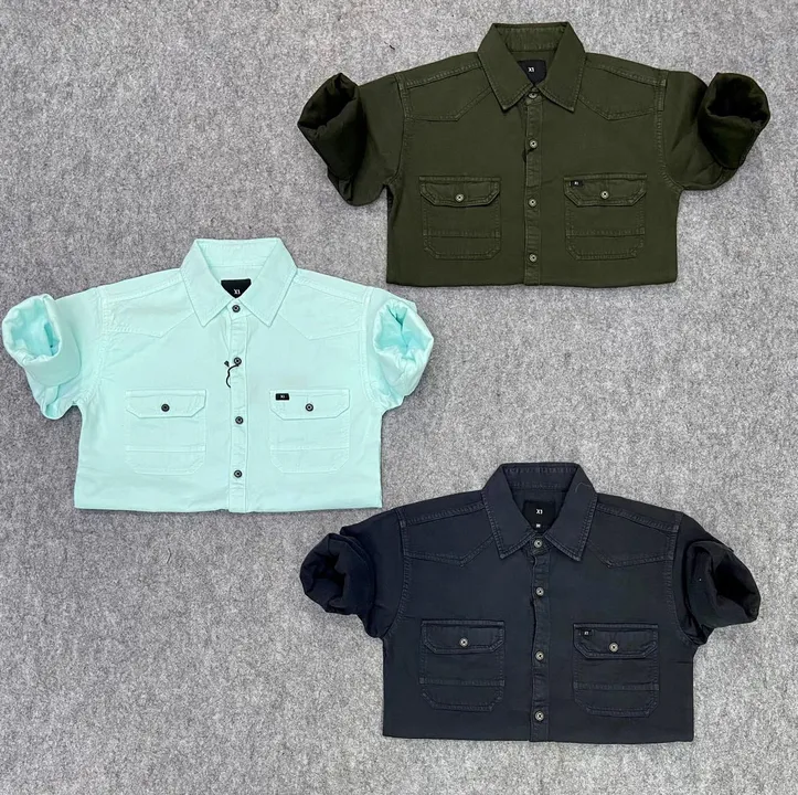 *UK RFD DOUBLE PKT SHIRTS WITH YOUGS. HEAVY QUALITY TWILL FABRIC HEAVY GSM WITH SIZE RANGING FROM M  uploaded by King's fashion Bangalore on 6/7/2023