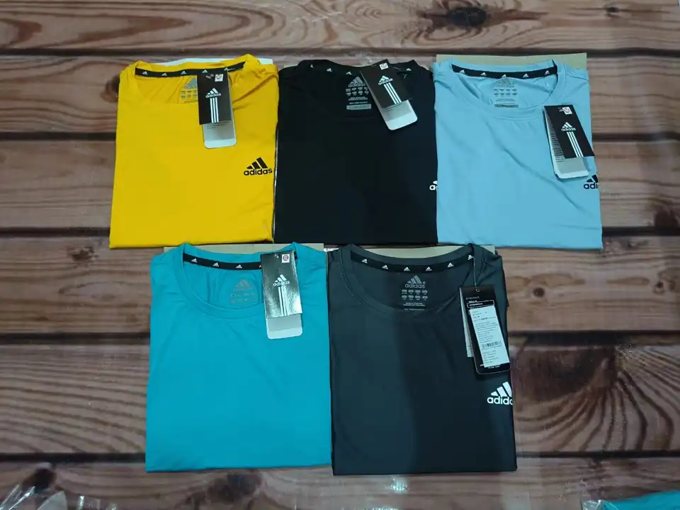 *Mens # Dryfit T Shirt*
*Brand # Adidas*
*Style # 4Way Lycra With  Logo*

Fabric # 💯% Imported  4wa uploaded by Rhyno Sports & Fitness on 6/7/2023