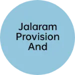 Business logo of Jalaram provision and general store