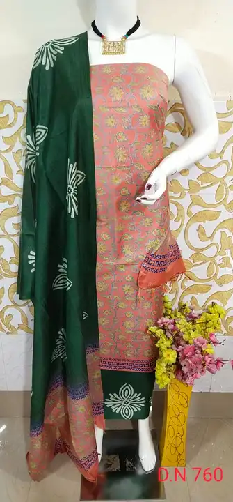 Ktan silk printed suit set  uploaded by Peehu handloom  on 6/7/2023