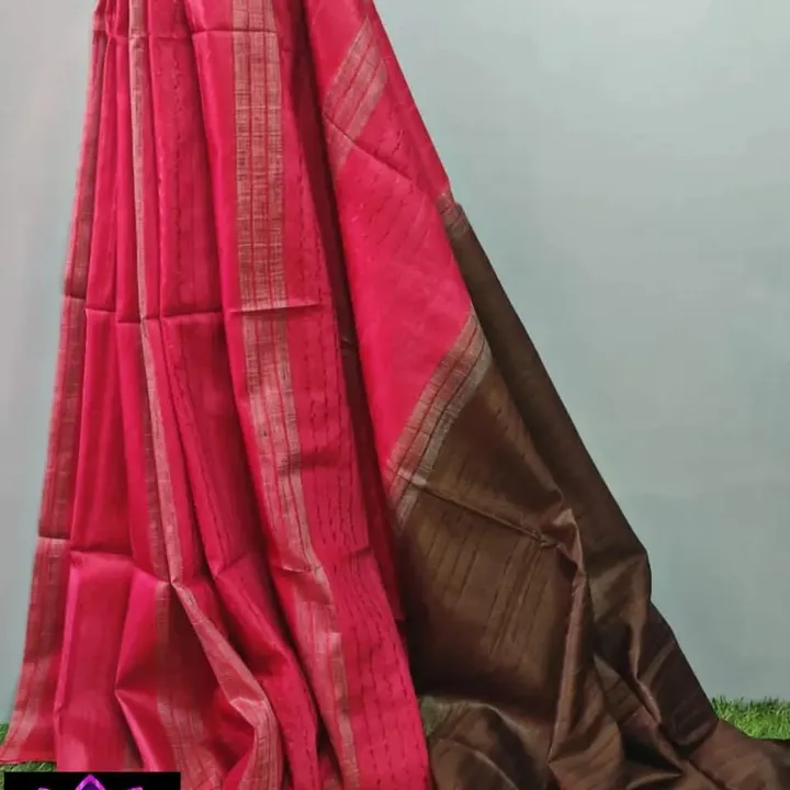 Semi tussar handloom saree  uploaded by Peehu handloom  on 6/7/2023